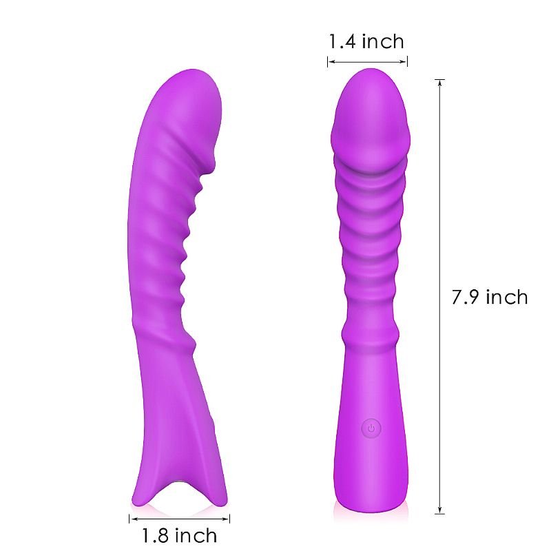 Vibrador de Ponto G - Vibrador em Silicone 9 velocidades de Vibração - S-Hande