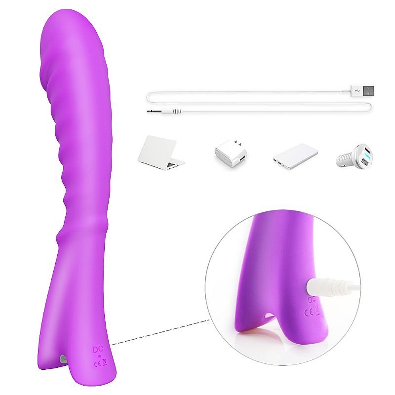 Vibrador de Ponto G - Vibrador em Silicone 9 velocidades de Vibração - S-Hande