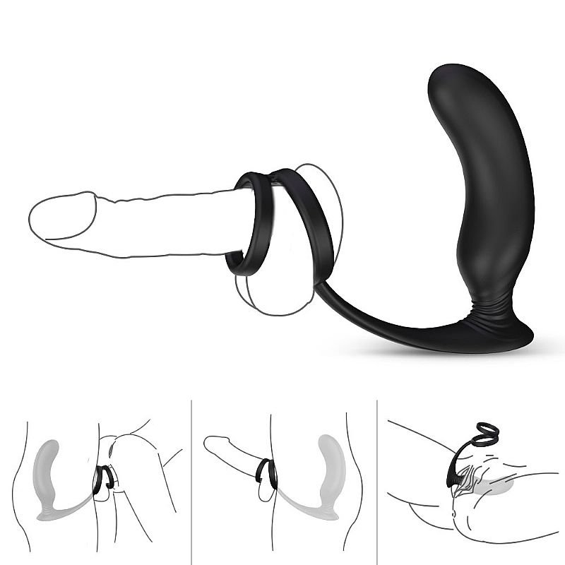 Vibrador de Próstata com Anel Peniano - Recarregável - Lanco - S-Hande