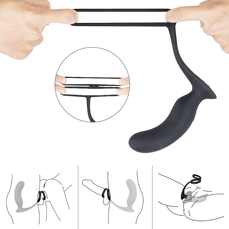 Vibrador de Próstata com Anel Peniano - Recarregável - Lanco - S-Hande