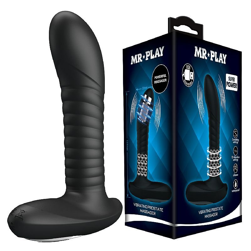 Vibrador de Próstata com Esferas Rotativas - Pretty Love