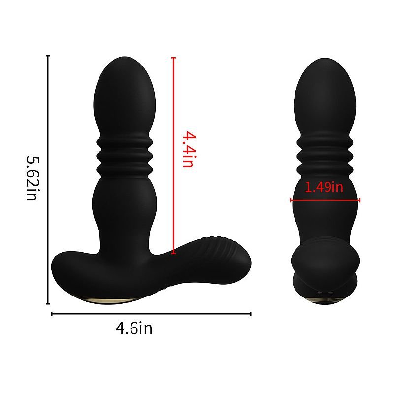 Vibrador de Próstata com Vai e vem / Aquecimento / com controle Remoto