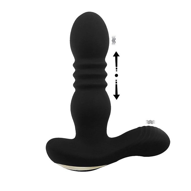 Vibrador de Próstata com Vai e vem / com controle Remoto