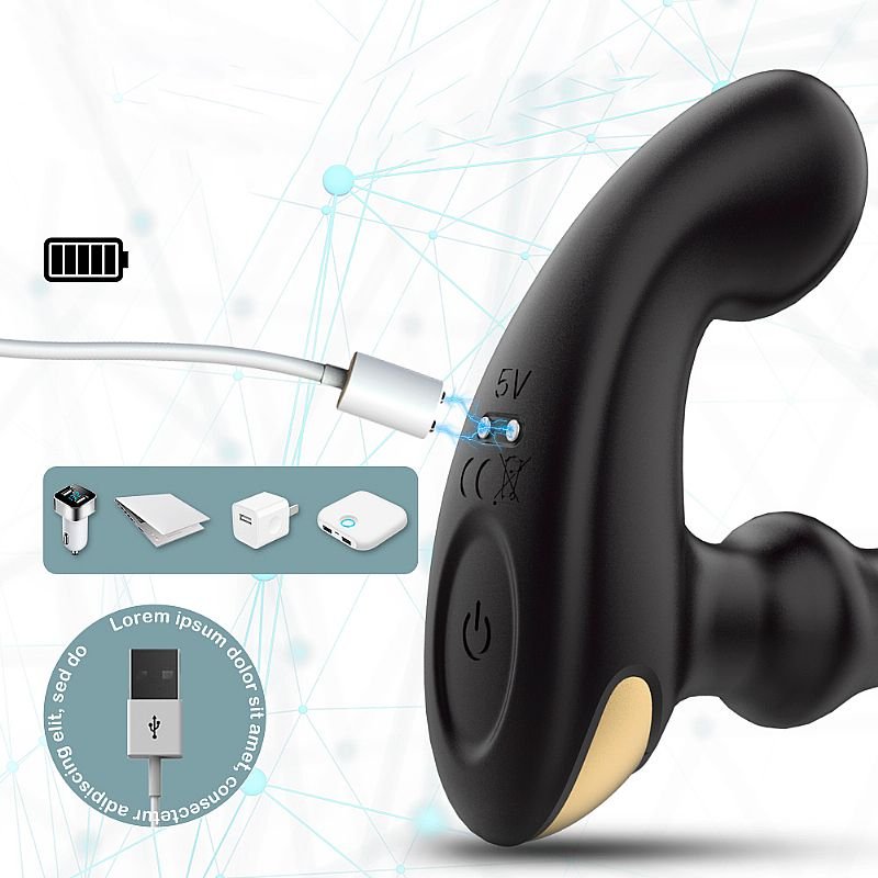 Vibrador de Próstata - Recarregável com Controle - Raper-RCT - S-Hande