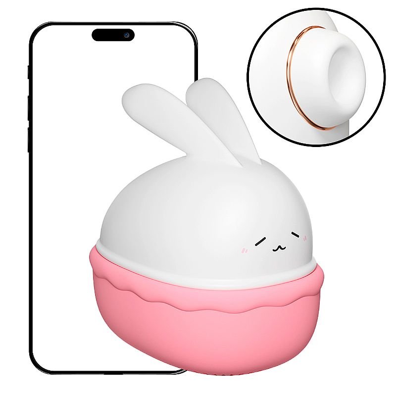 Vibrador de Pulsação - Coelho com Case - Bunny Hush - App