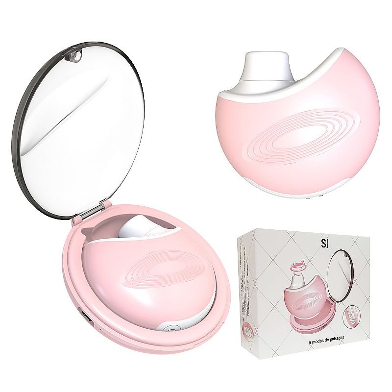 Vibrador de Pulsação com Case de Acrílico Recarregável - Homi 3