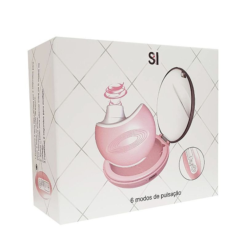 Vibrador de Pulsação com Case de Acrílico Recarregável - Homi 3