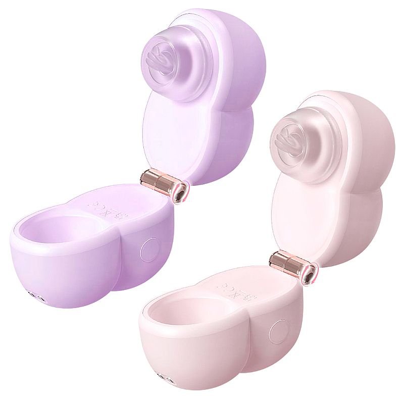 Vibrador de Pulsação com Case e 3 Acessórios Para Estimulação - S-Hande