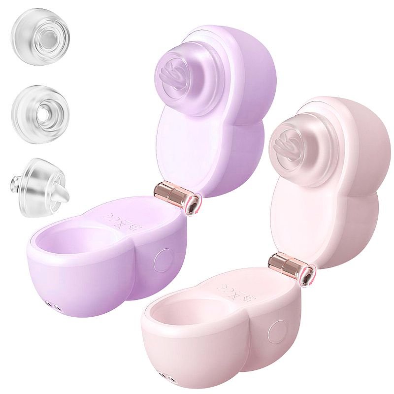 Vibrador de Pulsação com Case e 3 Acessórios Para Estimulação - S-Hande