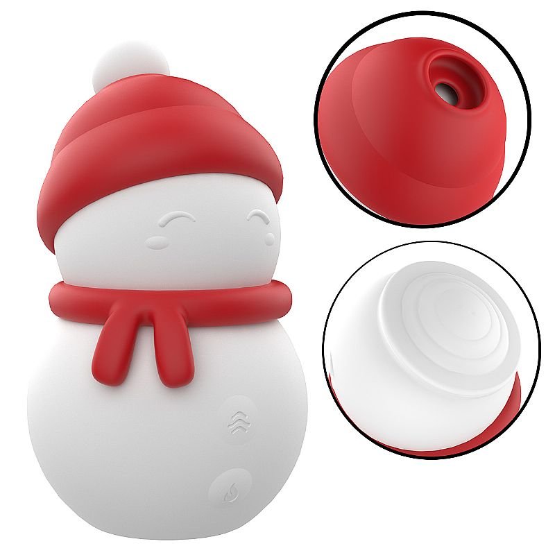 Vibrador de Pulsação com Dedilhar / Tapping - Formato de Boneco de Neve - Snow Baby - S-Hande