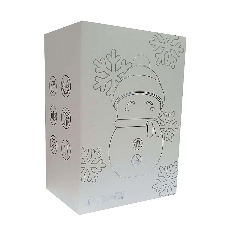Vibrador de Pulsação com Dedilhar / Tapping - Formato de Boneco de Neve - Snow Baby - S-Hande
