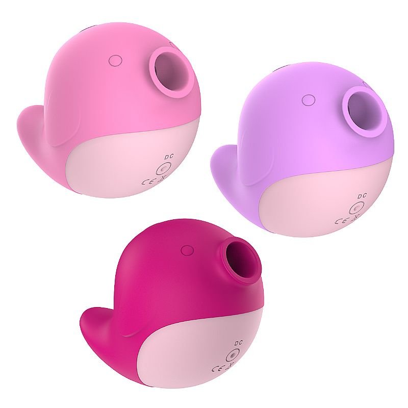 Vibrador de Pulsação em Silicone Líquido - Formato de Peixe - Trish - Rosa