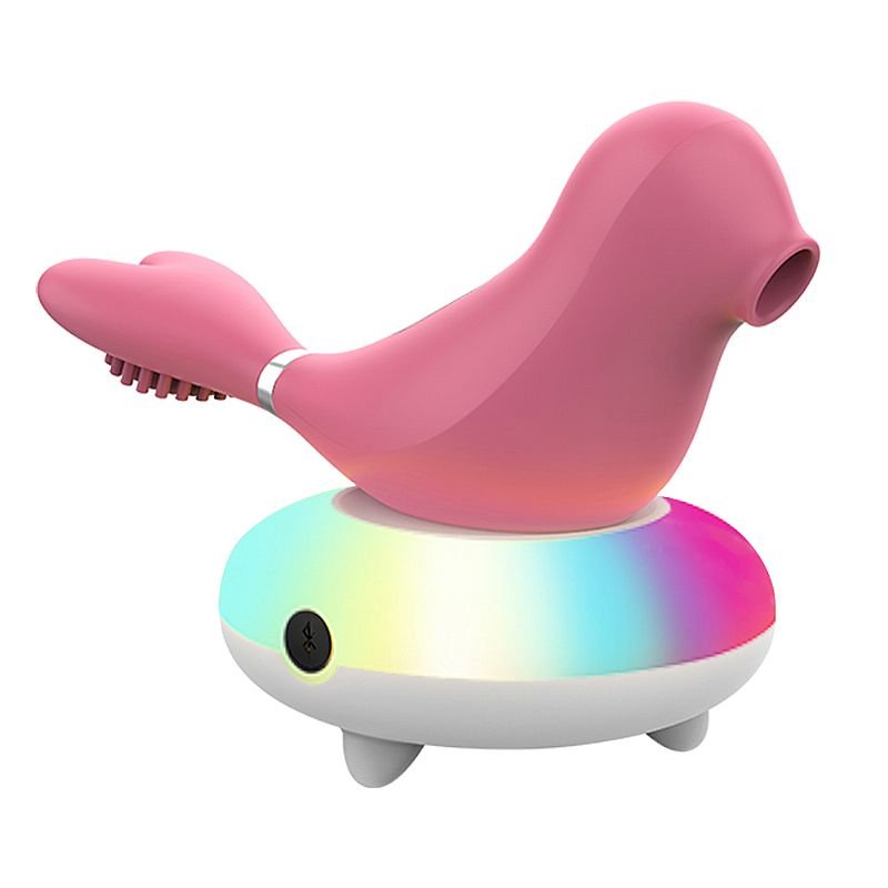 Vibrador de Pulsação - Passarinho Cantor - Bluetooth - Seal - Rosa