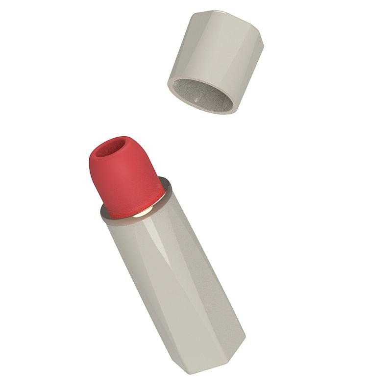 Vibrador de Pulsação - Recarregável - Batom - Preto