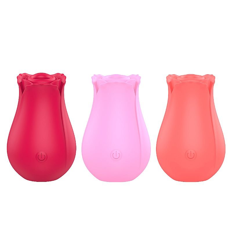 Vibrador de Sucção - Formato Rosa - Dina