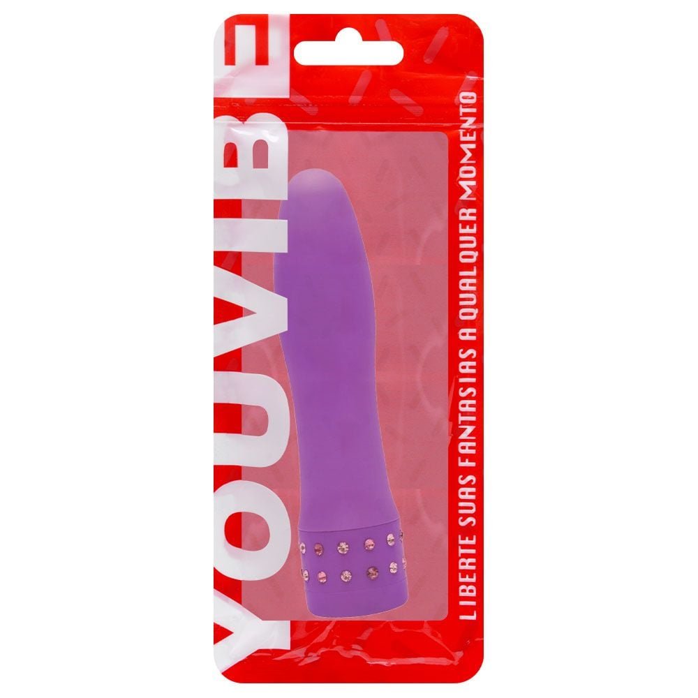 Vibrador Diamond Toque Aveludado 10 X 2,2cm Vipmix