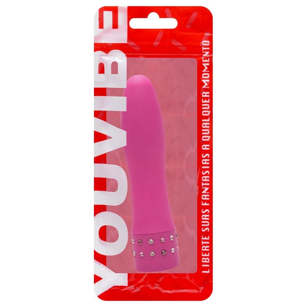 Vibrador Diamond Toque Aveludado 10 X 2,2cm Vipmix