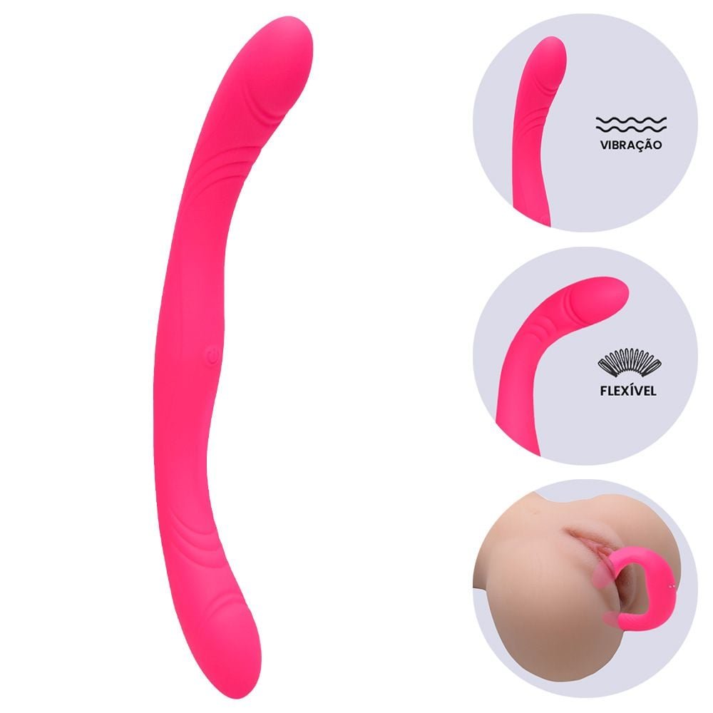 Vibrador Duplo 9 Modos App Recarregável Usb Yaffa