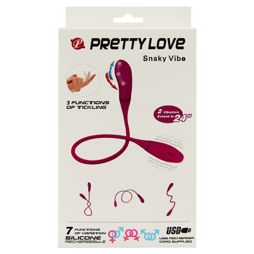Vibrador Duplo Flexível 7 Vibrações Pretty Love Snaky Vibe Vipmix