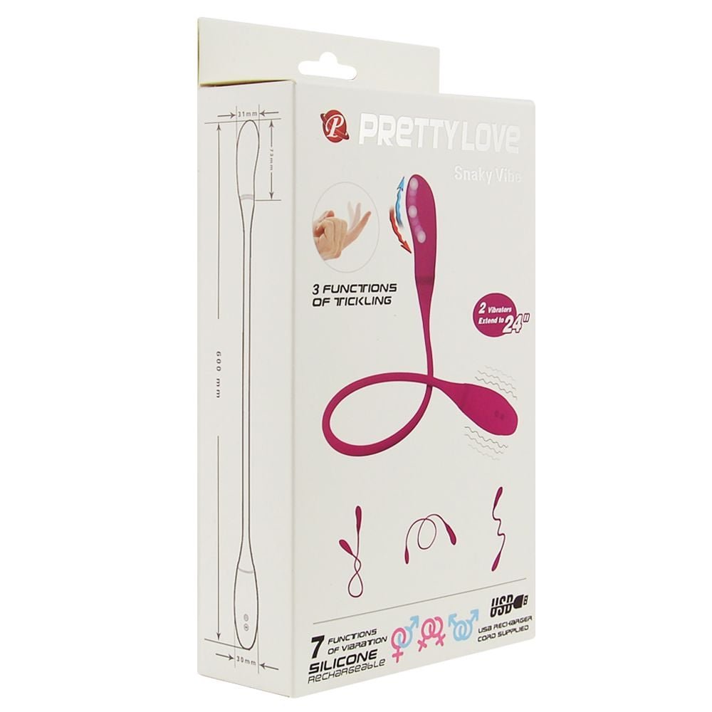 Vibrador Duplo Flexível 7 Vibrações Pretty Love Snaky Vibe Vipmix