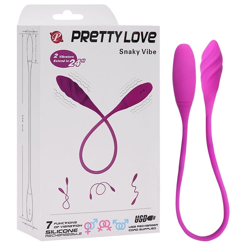 Vibrador Duplo Flexível Com 7 Vibrações Pretty Love Snaky Vibe Vipmix