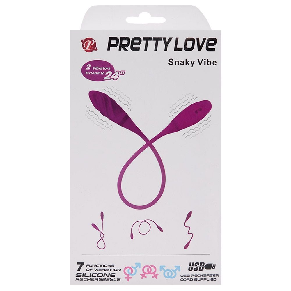 Vibrador Duplo Flexível Com 7 Vibrações Pretty Love Snaky Vibe Vipmix