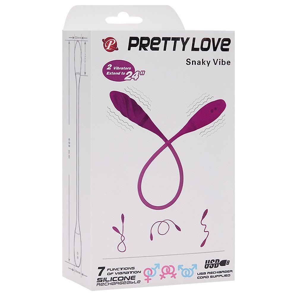 Vibrador Duplo Flexível Com 7 Vibrações Pretty Love Snaky Vibe Vipmix
