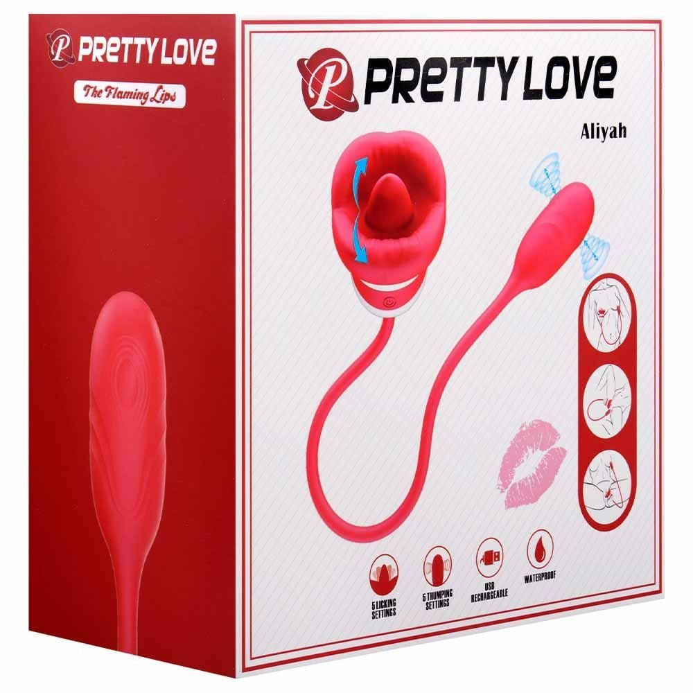 Vibrador Duplo Língua Bullet Aliyah Pretty Love Vipmix