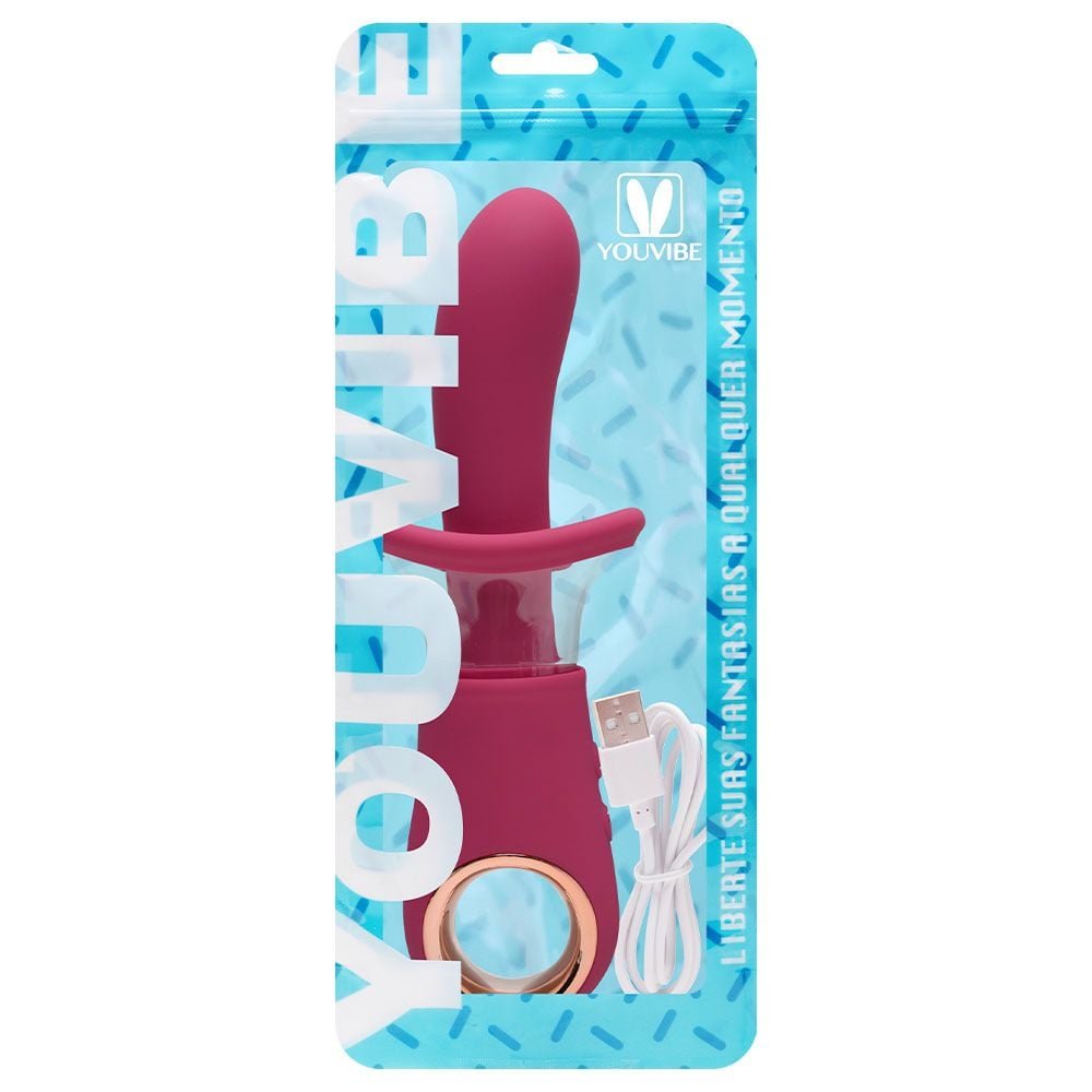 Vibrador E Sugador 10 Modos Youvibe Vipmix