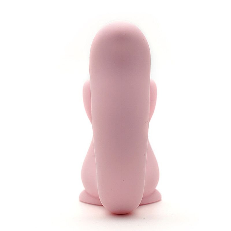Vibrador em Silicone com pulsação - Formato Esquilo - Miss U - Kistoy - Laranja