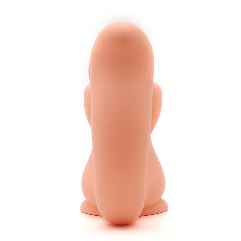 Vibrador em Silicone com pulsação - Formato Esquilo - Miss U - Kistoy - Laranja