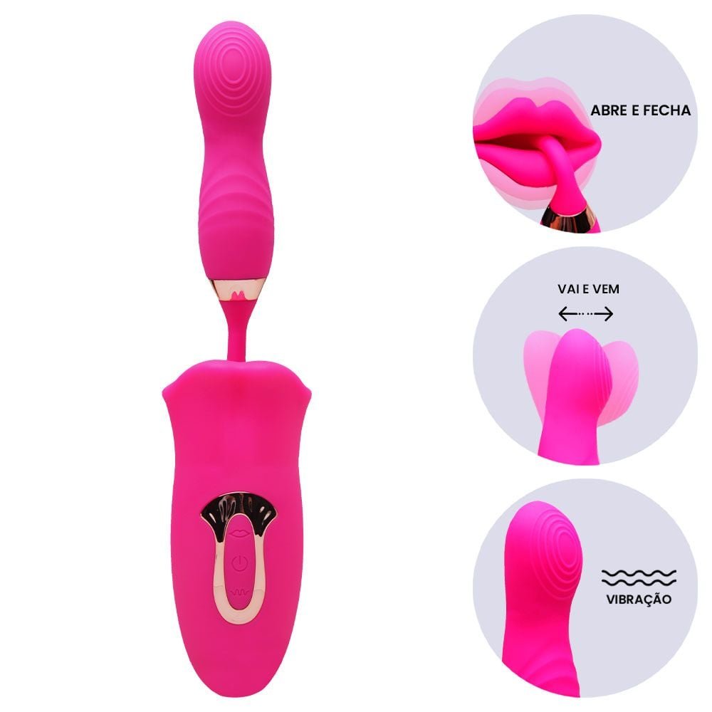 Vibrador Estimulador Boca Honey Mouth Vipmix