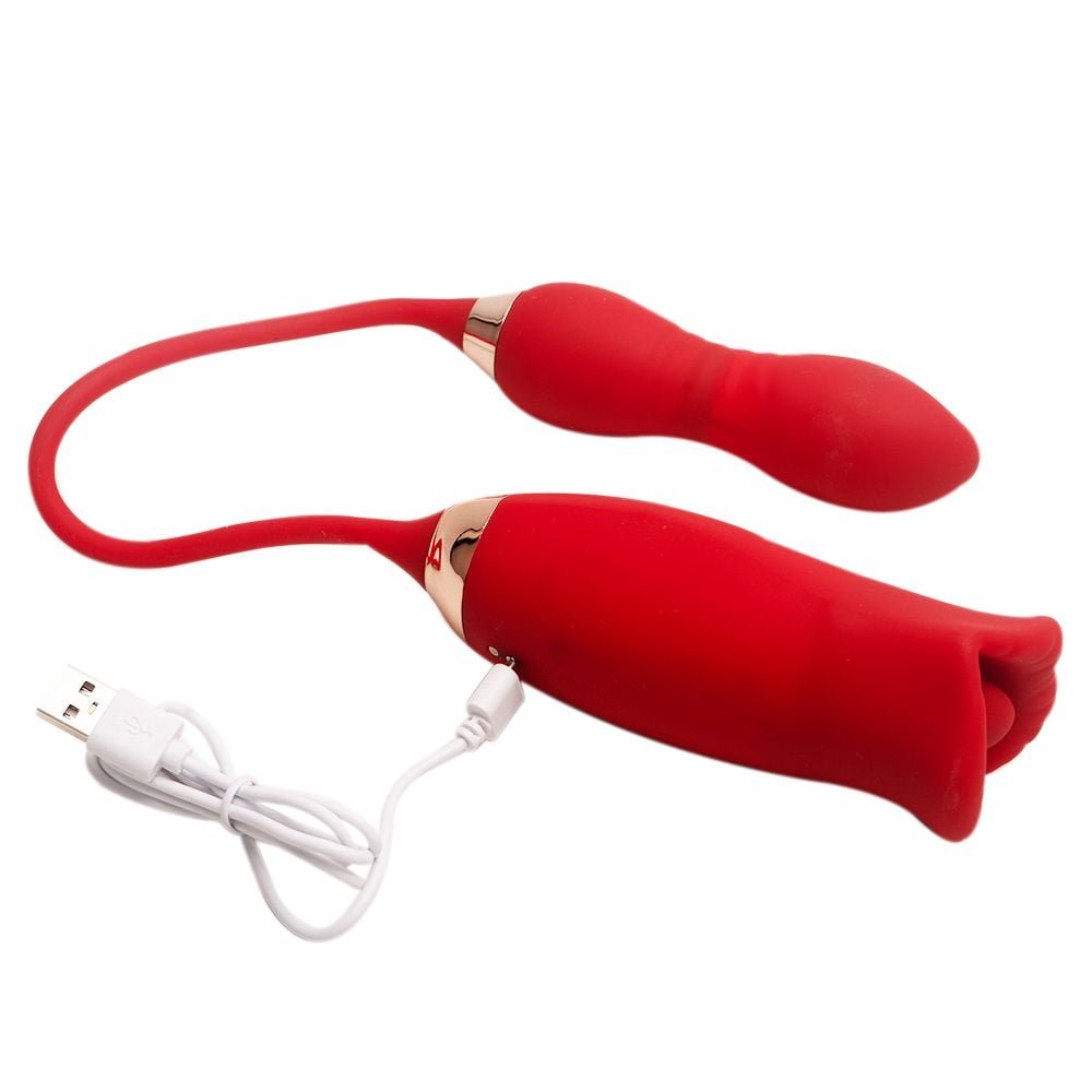 Vibrador Formato Boca Bullet Vai E Vem 2 Sexy Import