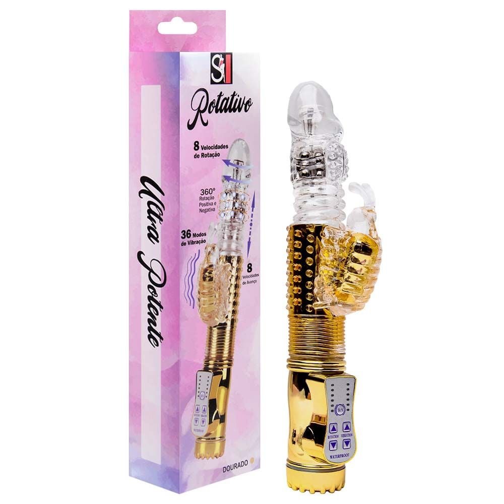 Vibrador Jack Rabbit Rotativo Vai E Vem 36 Vibrações Sexy Import