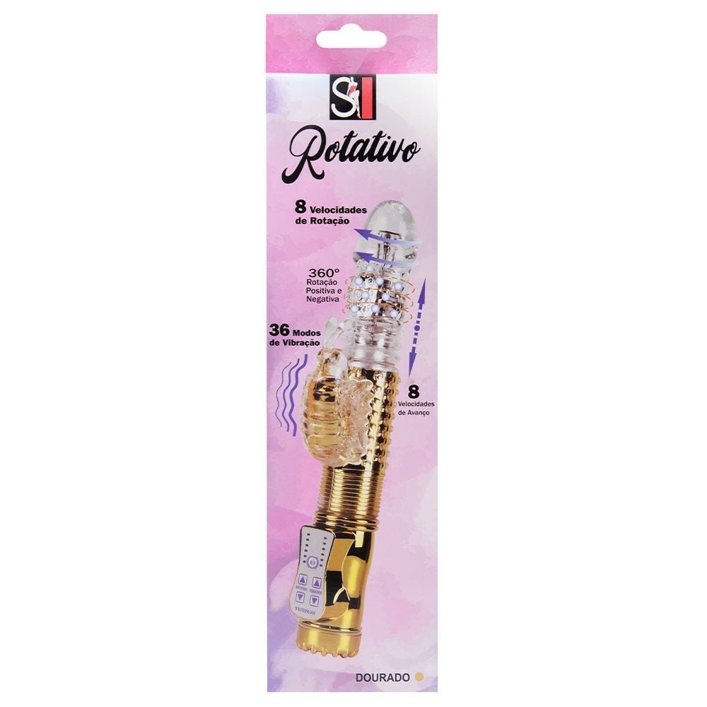 Vibrador Jack Rabbit Rotativo Vai E Vem 36 Vibrações Sexy Import