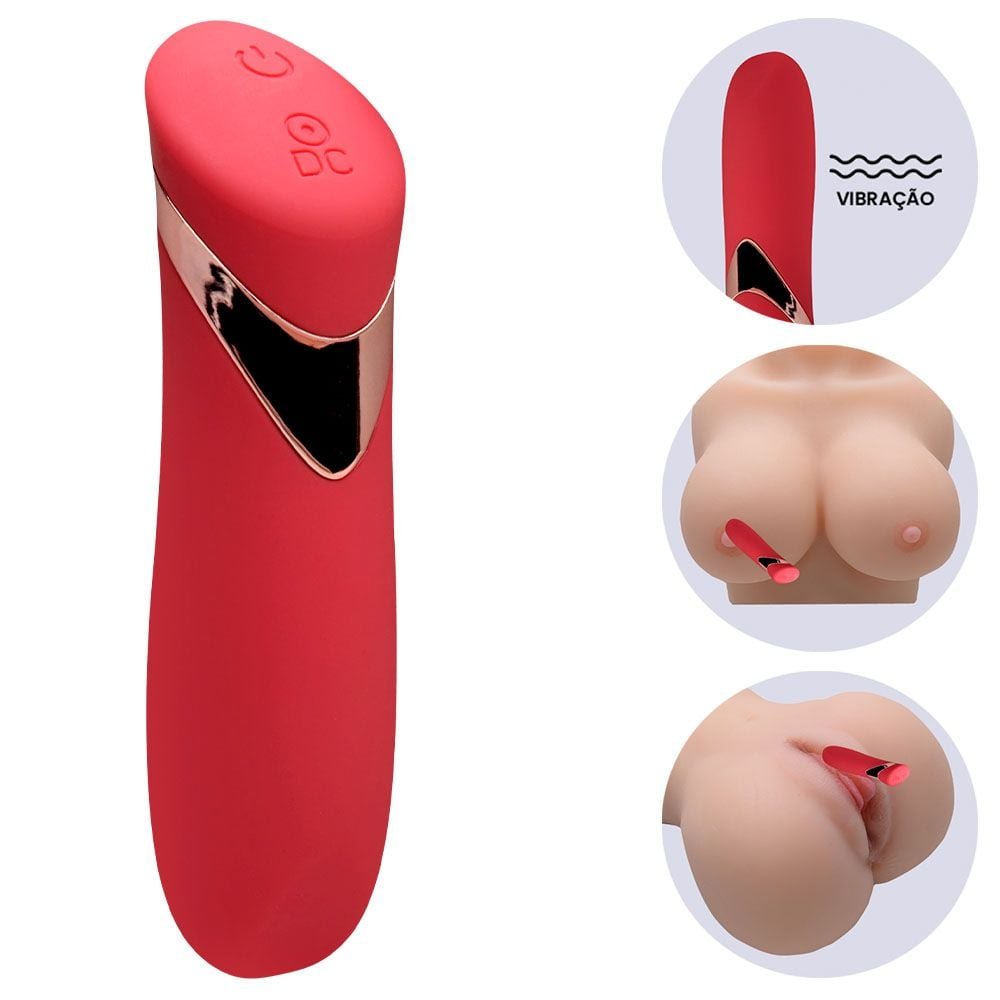 Vibrador Lipstick Bump Orgasm 9 Modos Usb Vipmix