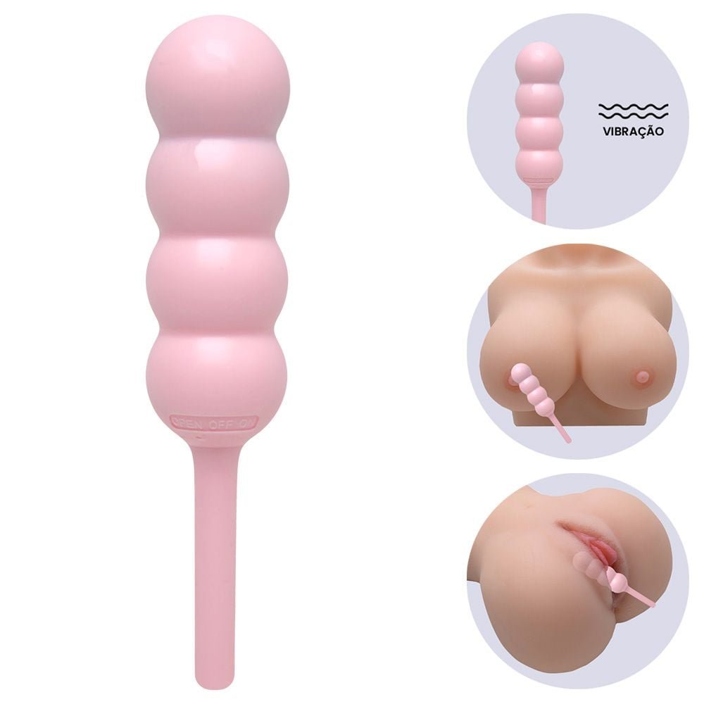 Vibrador Liso à Pilha Em Formato De Espeto Vipmix