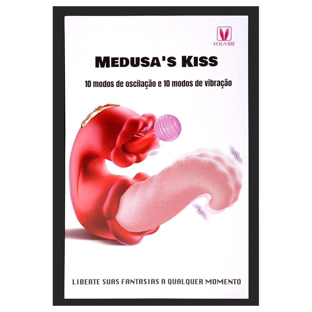 Vibrador Medusa's Kiss Língua Dupla 10 Modos Vipmix