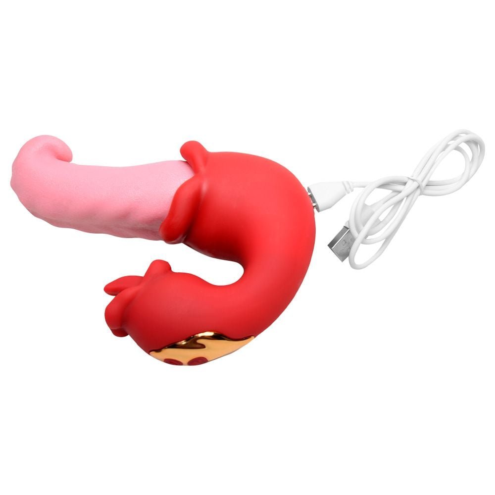 Vibrador Medusa's Kiss Língua Dupla 10 Modos Vipmix