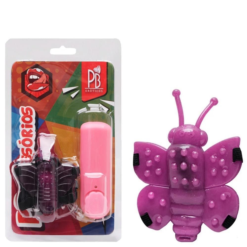 Vibrador Micro Butterfly 6 X 6cm Pau Brasil