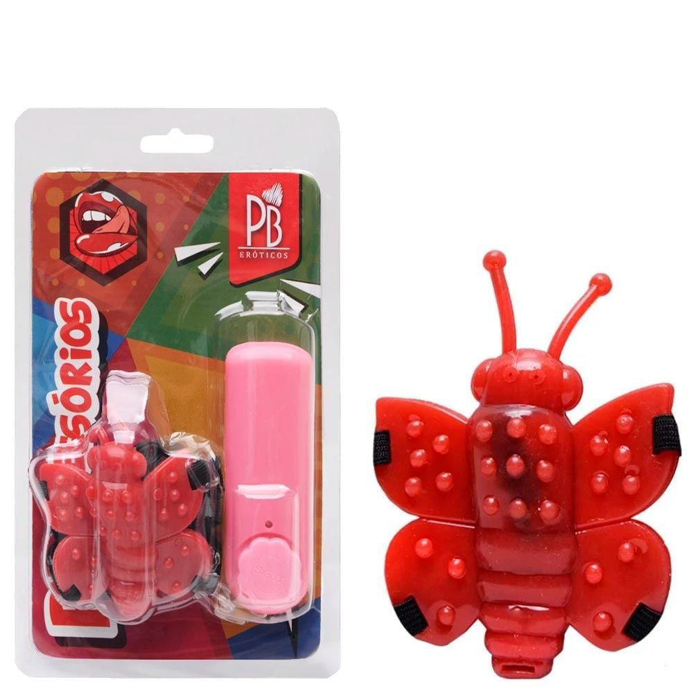 Vibrador Micro Butterfly 6 X 6cm Pau Brasil