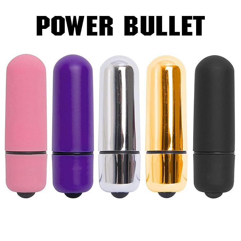Vibrador para Estimular o Clitóris - Power Bullet - 5 cm - Preto - Aveludado