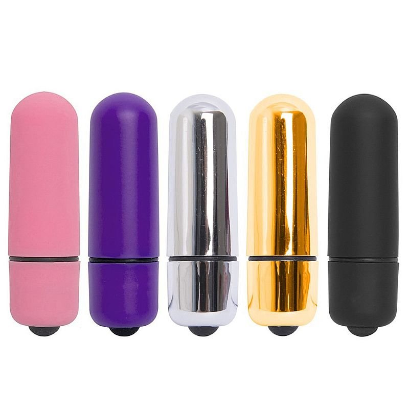 Vibrador para Estimular o Clitóris - Power Bullet - 5 cm - Roxo - Aveludado