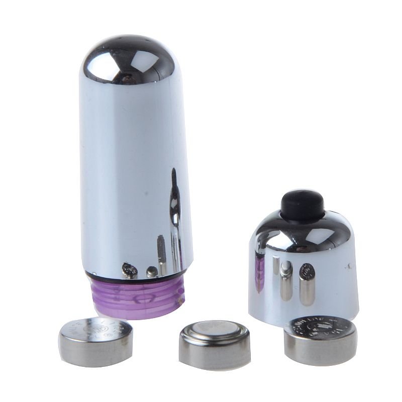 Vibrador para Estimular o Clitóris - Power Bullet - 5 cm - Roxo - Aveludado