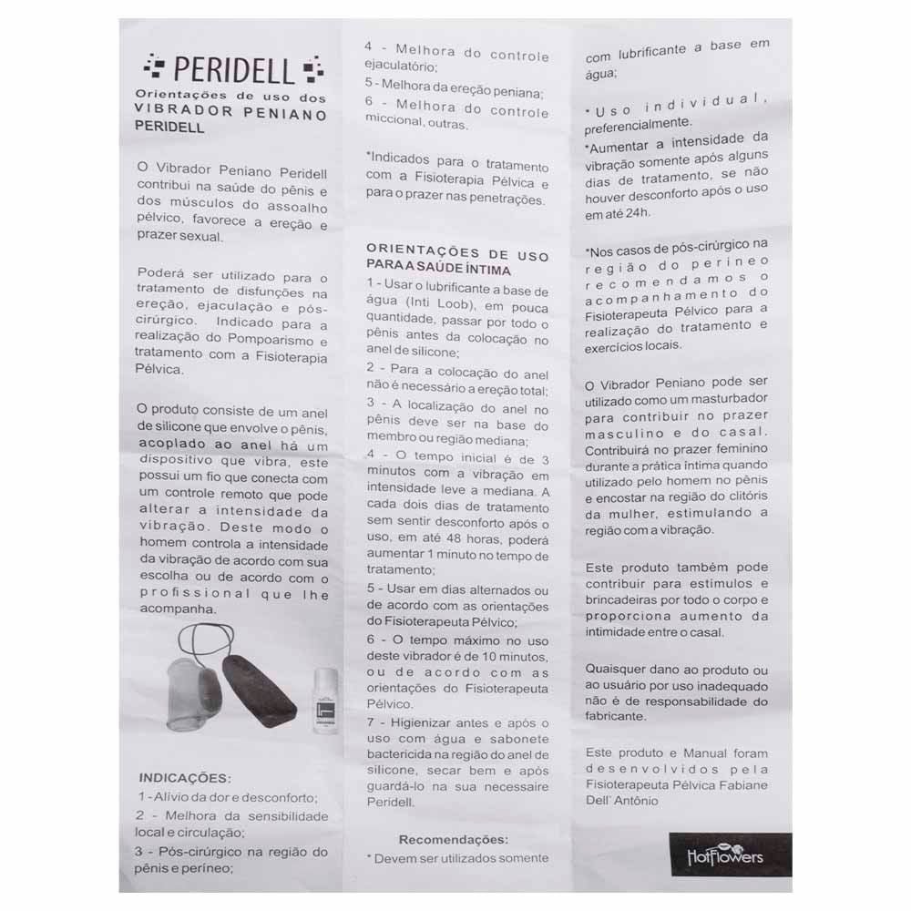Vibrador Peniano Com Capa Peridell Hot Flowers