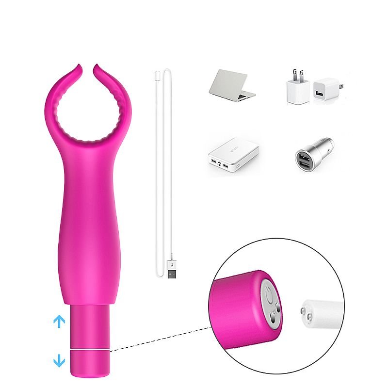 Vibrador Peniano e de Clitóris - Grant - S-hande - Roxo