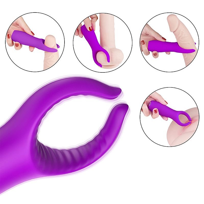 Vibrador Peniano e de Clitóris - Grant - S-hande - Roxo