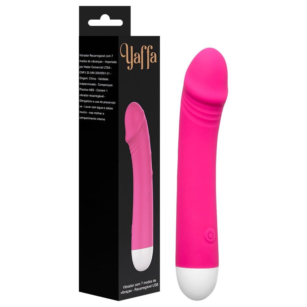 Vibrador Pênis 7 Modos Recarga Via Usb Yaffa