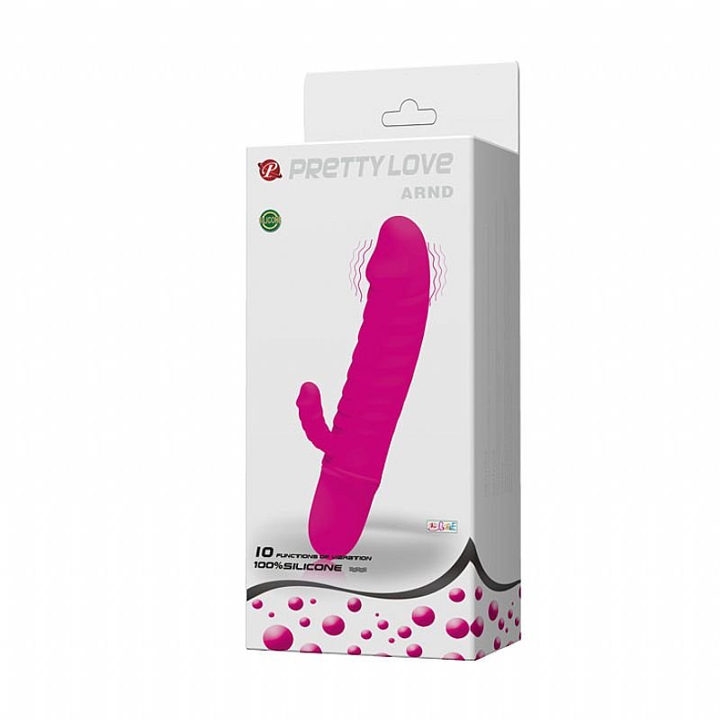 Vibrador Pênis em Puro Silicone 11,0 cm - ARND - 10 Vibrações - Pretty Love