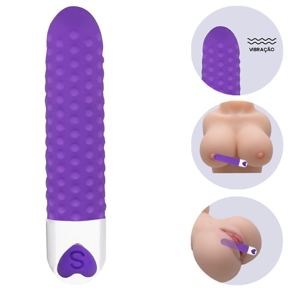 Vibrador Personal 12 Vibrações Texturizado Vipmix